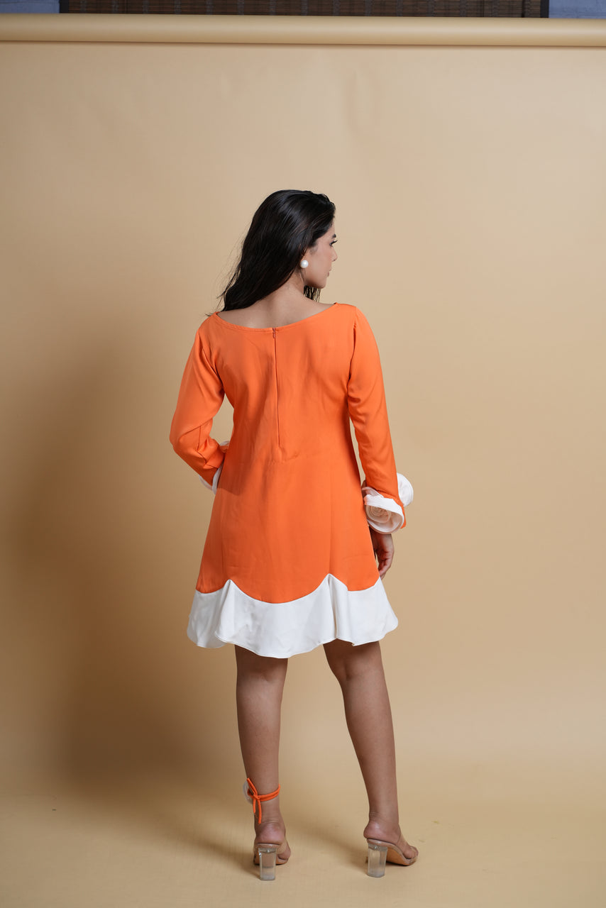 Orange Orchid Dress