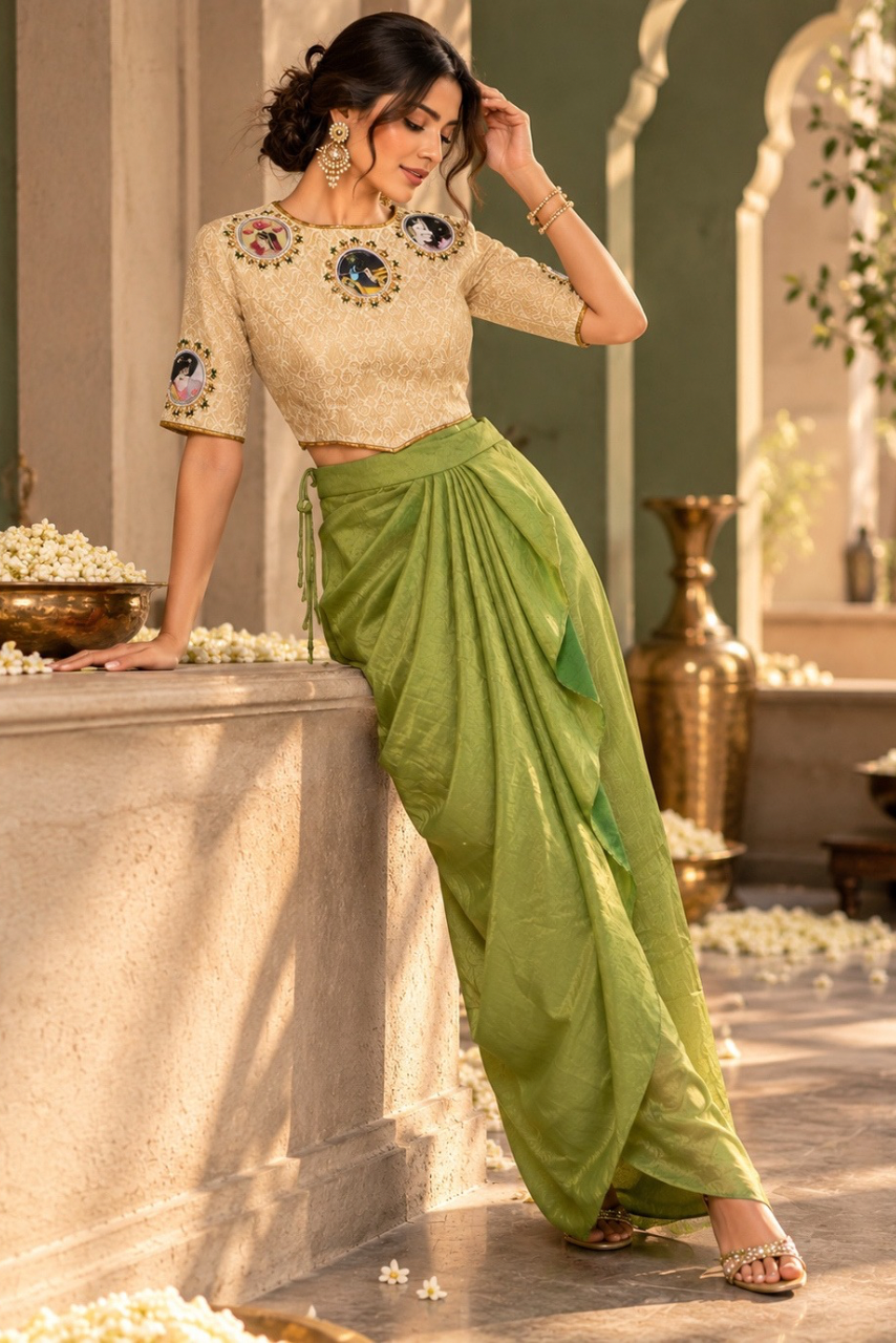 Pranam Skirt Co-ord Set