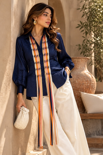 Fall Blue Shirt