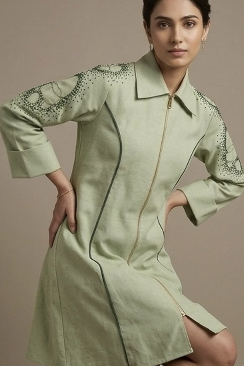 Green Knot Dress
