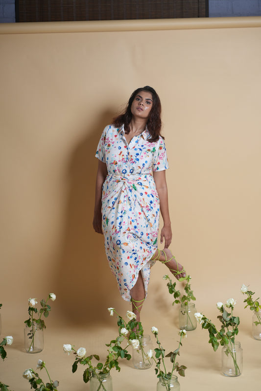 Splash Shirt Dress