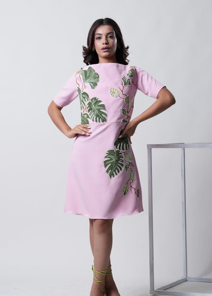 Haind Paint Flower Dress