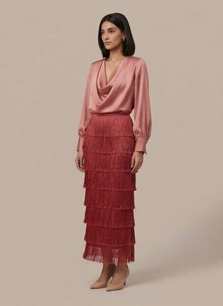 Rose Tassel Dress