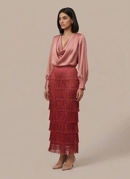 Rose Tassel Dress