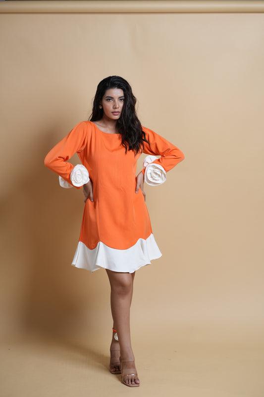 Orange Orchid Dress