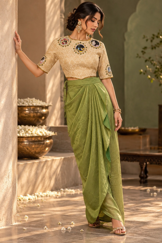 Pranam Skirt Co-ord Set