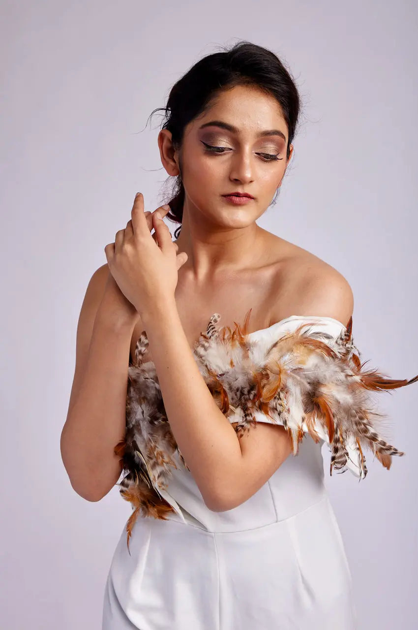 Ara Feather Jumpsuit
