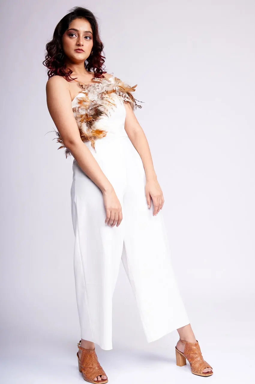 Ara Feather Jumpsuit