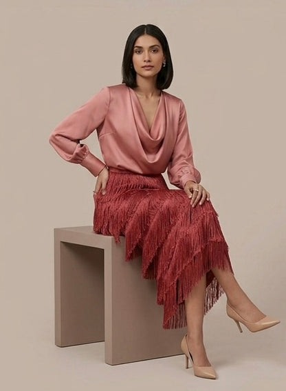 Rose Tassel Dress