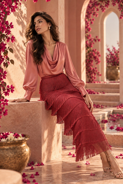 Rose Tassel Co-ord